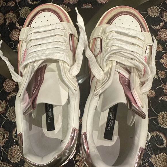 dolce & gabbana logo-stripe low-top sneakers, almost brand new, size 36 - Picture 1 of 5